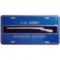 LICENSE PLATE - ARMY CIB , EXPERT LICENSE PLATE - ARMY CIB , EXPERT